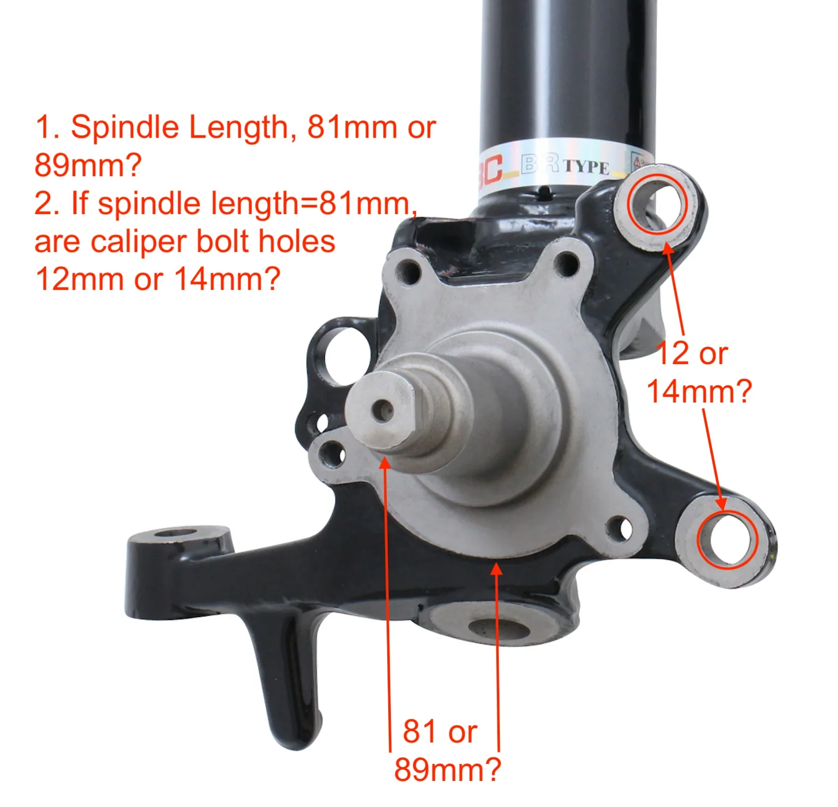 BC Racing BR Series 02-04 Infiniti M35 / M45 (W/ Spindle) - Image 5