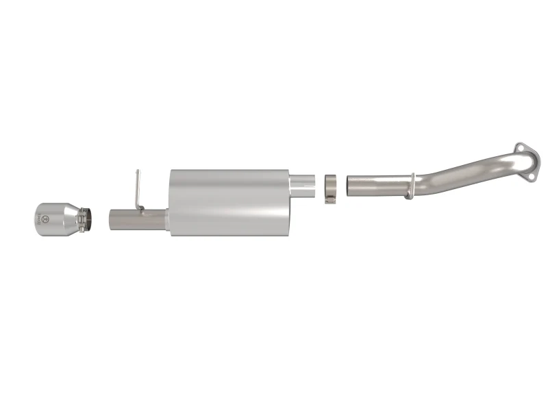 aFe 14-19 Toyota Corolla 1.8L Takeda 2.5in 304SS Axle-Back Exhaust w/ Polished Tip - Image 8