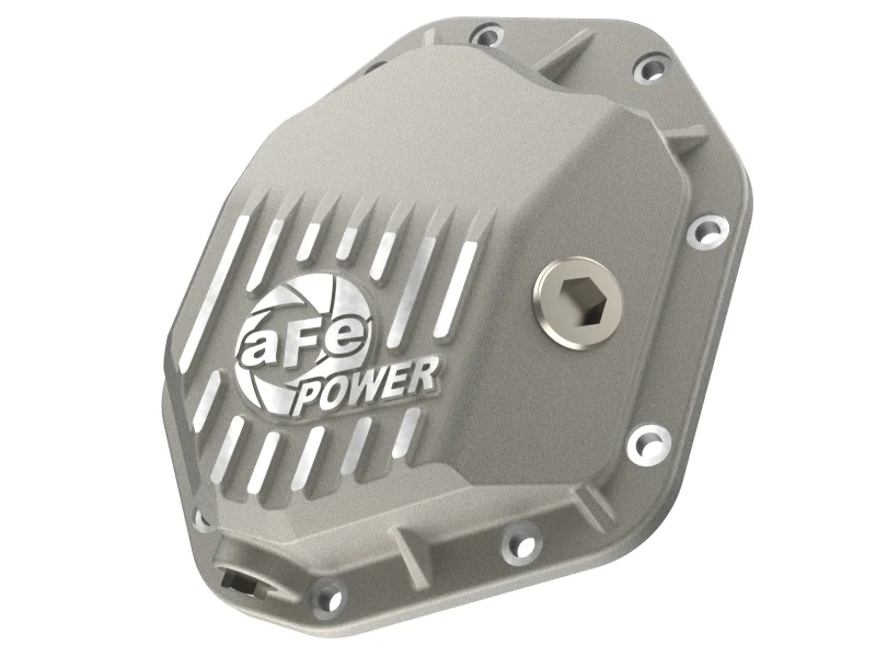 aFe 19-25 GM Trucks Front Diff Cover - Raw w/ Machined Fins