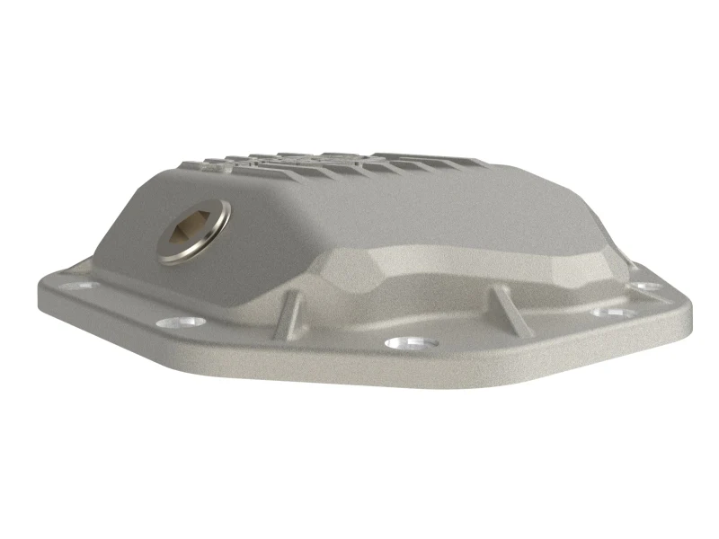 aFe 19-25 GM Trucks Front Diff Cover - Raw w/ Machined Fins - Image 2