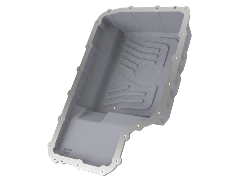 aFe 20-21 Ford Truck w/ 10R140 Transmission Pan Raw POWER Street Series w/ Machined Fins - Image 2