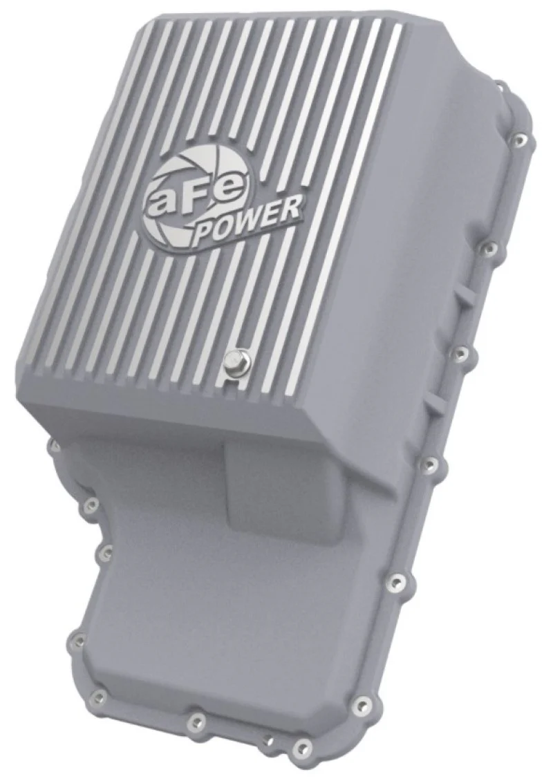 aFe 20-21 Ford Truck w/ 10R140 Transmission Pan Raw POWER Street Series w/ Machined Fins - Image 3