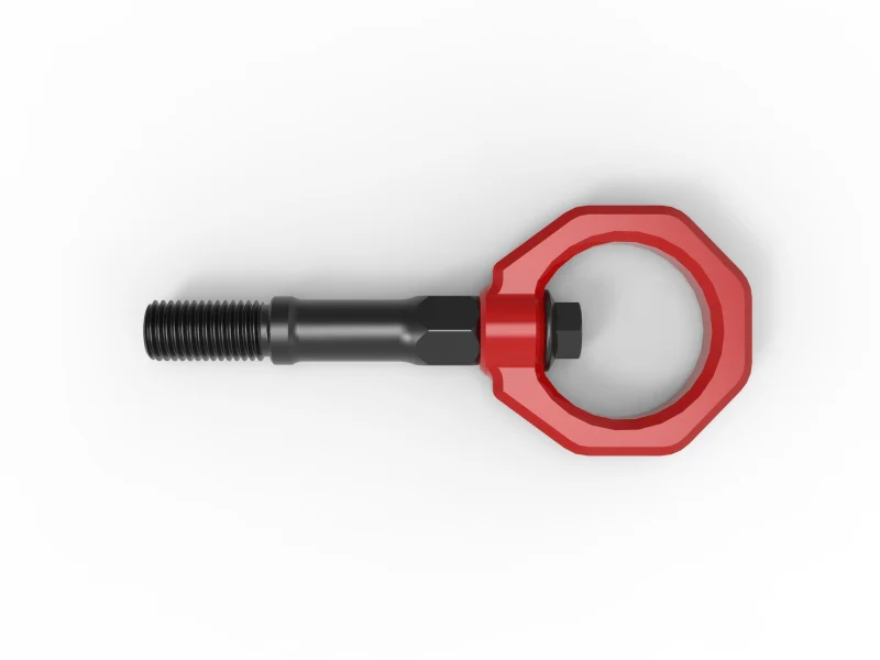 AFE 20-24 Chevrolet C8 Corvette Rear Tow Hook - Red - Image 7