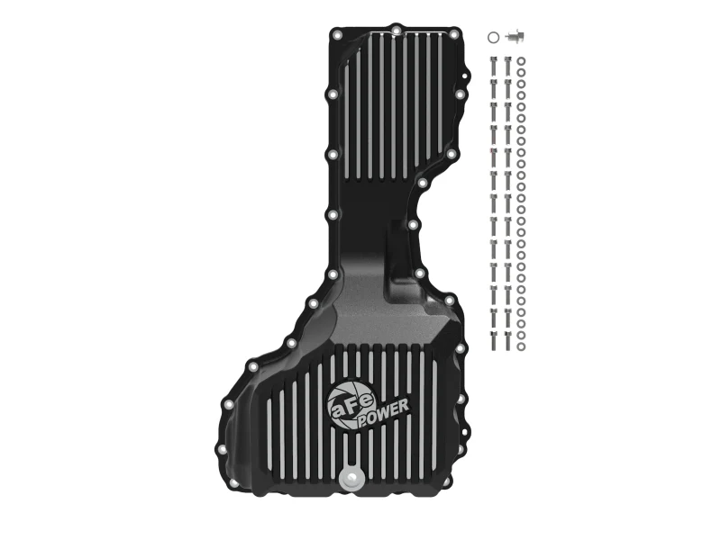 aFe 20-25 GM Diesel V8-6.6L L5P Engine Oil Pan w/ Machined Fins - Image 5