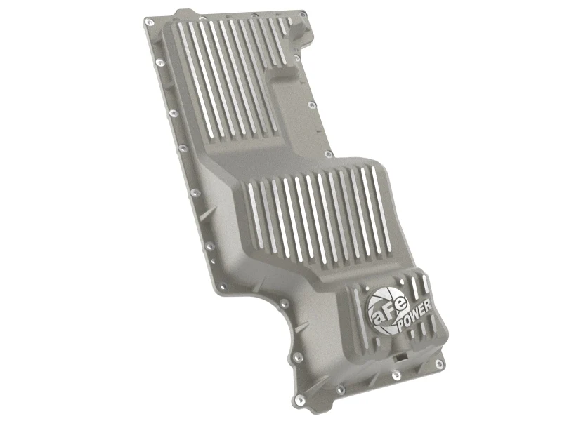aFe 20-25 GM Trucks Engine Oil Pan - Raw w/ Machined Fins - Image 3