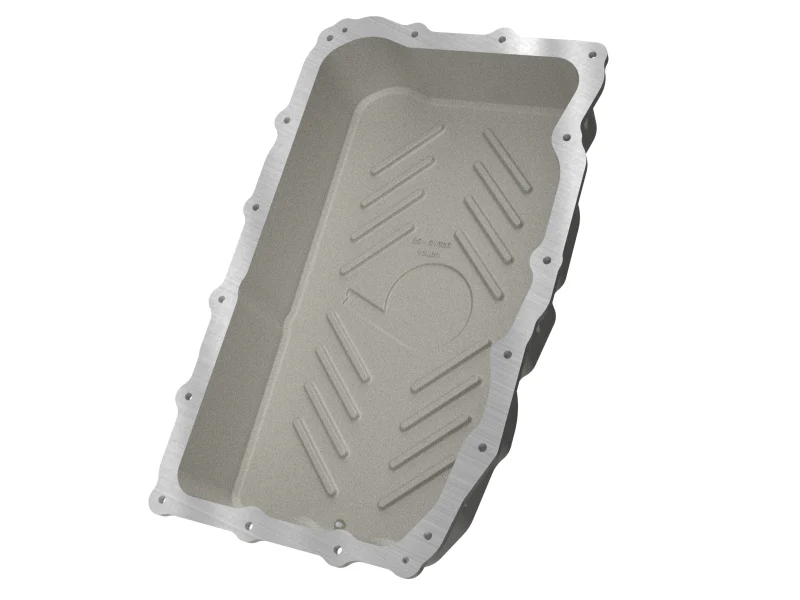 aFe 20-26 GM Trucks L6 3.0L Transmission Pan - Raw / Machined Fins - Image 4