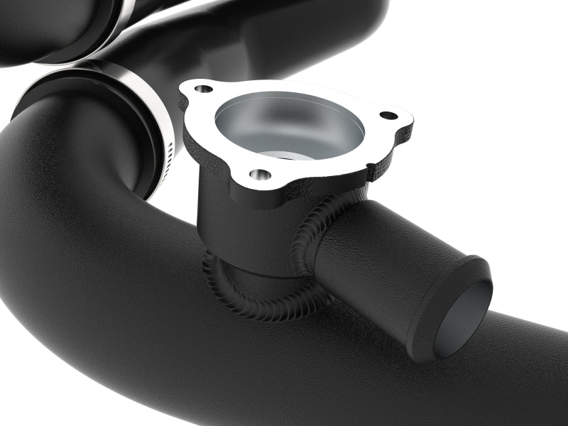 aFe 22-24 Ford Bronco Raptor V6-3.0L BladeRunner Aluminum Hot and Cold Charge Pipe Kit - Black - Image 5