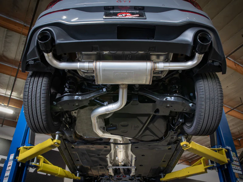 aFe 22-24 Volkswagen GTI MACH Force-Xp 3 to 2-1/2 IN Stainless Steel Cat-Back Exhaust w/Black Tip - Image 4