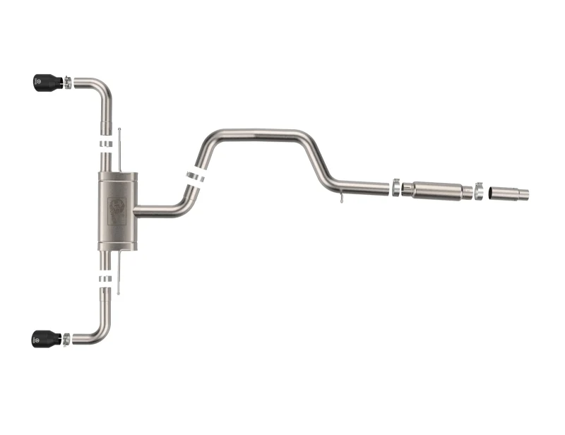 aFe 22-24 Volkswagen GTI MACH Force-Xp 3 to 2-1/2 IN Stainless Steel Cat-Back Exhaust w/Black Tip - Image 5