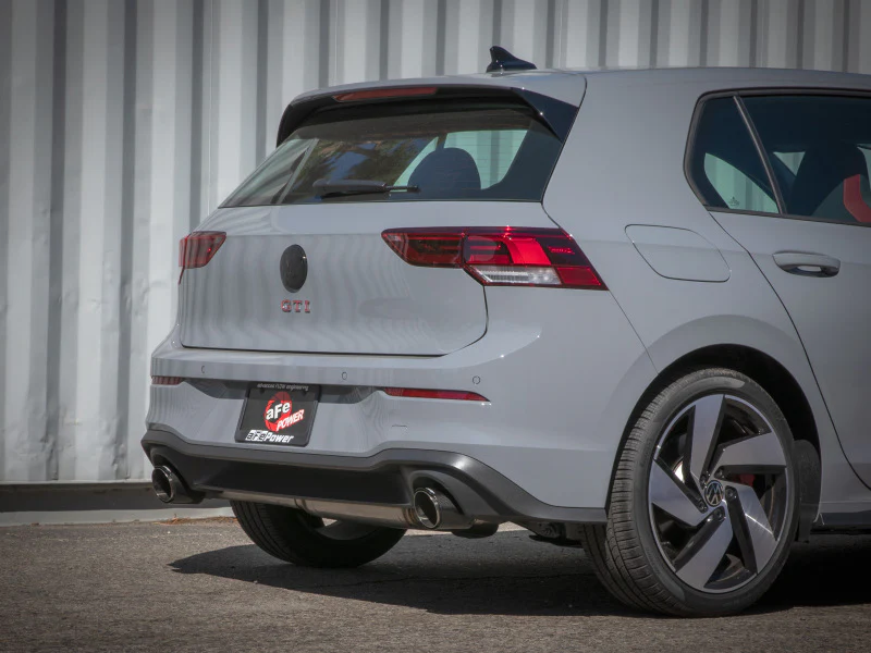 aFe 22-24 Volkswagen GTI MACH Force-Xp 3 to 2-1/2 IN Stainless Steel Cat-Back Exhaust w/Carbon Tips - Image 4