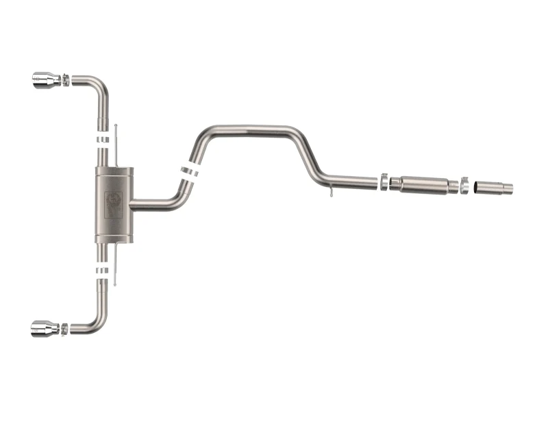 aFe 22-24 Volkswagen GTI MACH Force-Xp 3 to 2-1/2 IN Stainless Steel Cat-Back Exhaust w/Polished Tip - Image 5