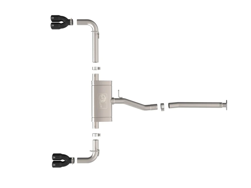 aFe 22-25 Lexus NX250 2.5L SS-304 Cat-Back Exhaust w/ Black Tips - Image 2