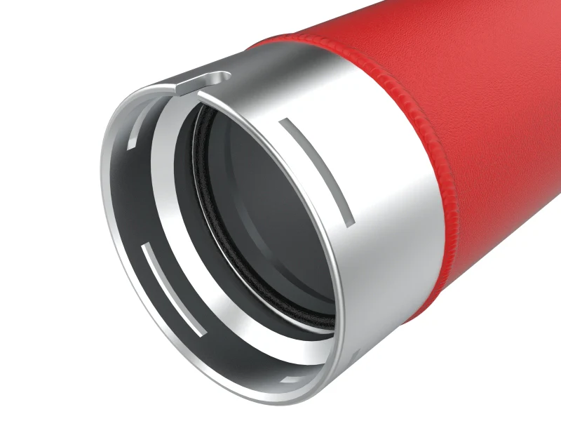 aFe 23-25 Ford F250/F350 Super Duty V8-6.7L BladeRunner Aluminum Hot & Cold Charge Pipe Kit - Red - Image 3