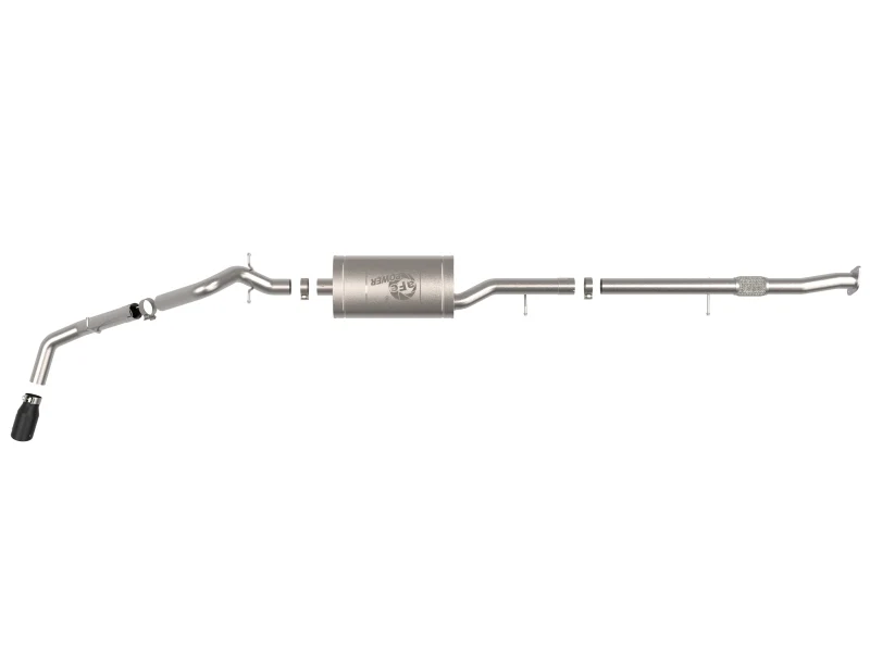 aFe 23-25 GM Colorado/Canyon L4-2.7L (t) Apollo GT Series 3in 409 SS Cat-Back Exhaust w/ Blk Tip - Image 6
