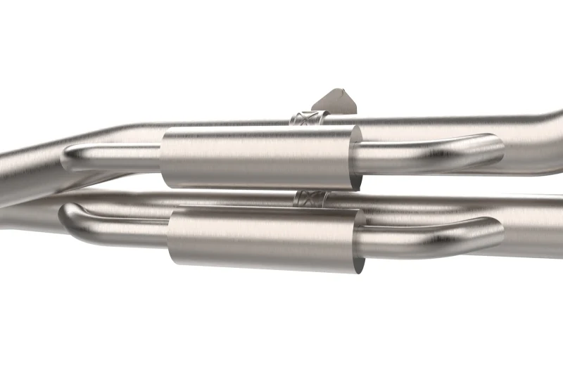 aFe 24-25 Ford Ranger Raptor Vulcan Series 3in 304 SS Cat-Back Exhaust w/ Polished Tips - Image 4
