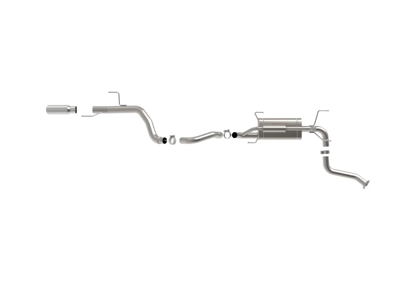aFe 24-25 Toyota Land Cruiser 2-1/2in to 3in 304 SS Cat-Back Exhaust System w/ Polished Tip - Image 5