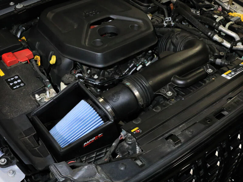 aFe 24-26 Jeep Wrangler JL L4-2.0L Rapid Induction Cold Air Intake System w/ D2 Dura-Dry Filter - Image 2