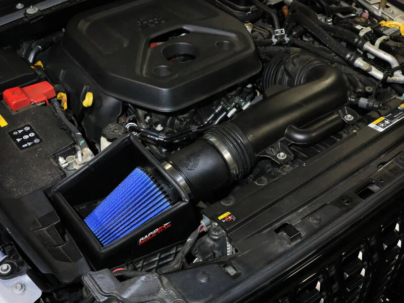 aFe 24-26 Jeep Wrangler JL L4-2.0L Rapid Induction Cold Air Intake System w/ Pro 5R Filter - Image 2