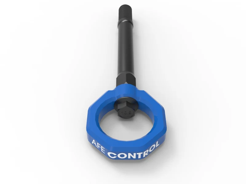 aFe CONTROL Front Tow Hook Chevrolet Corvette (C8) 20-25 V8-6.2L- Blue - Image 6
