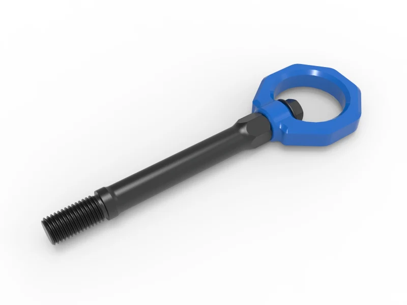 aFe CONTROL Front Tow Hook Chevrolet Corvette (C8) 20-25 V8-6.2L- Blue - Image 7