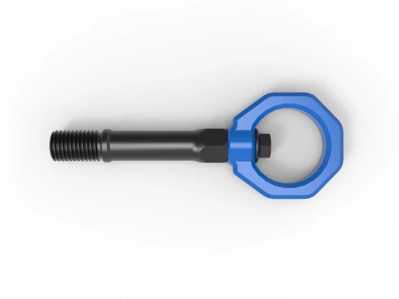 aFe CONTROL Front Tow Hook Nissan Z 23-25 V6-3.0LBlue - Image 3