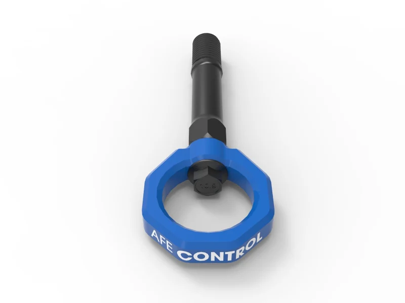 aFe CONTROL Front Tow Hook Nissan Z 23-25 V6-3.0LBlue - Image 5