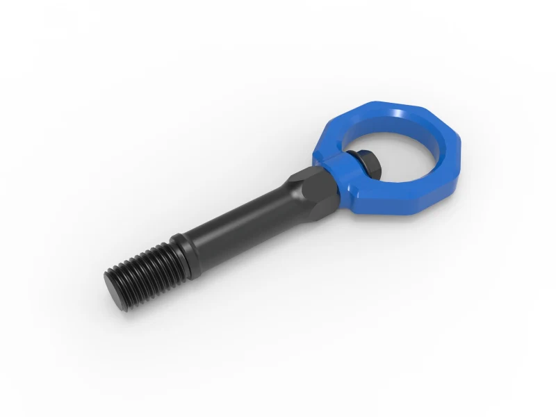 aFe CONTROL Front Tow Hook Nissan Z 23-25 V6-3.0LBlue - Image 6