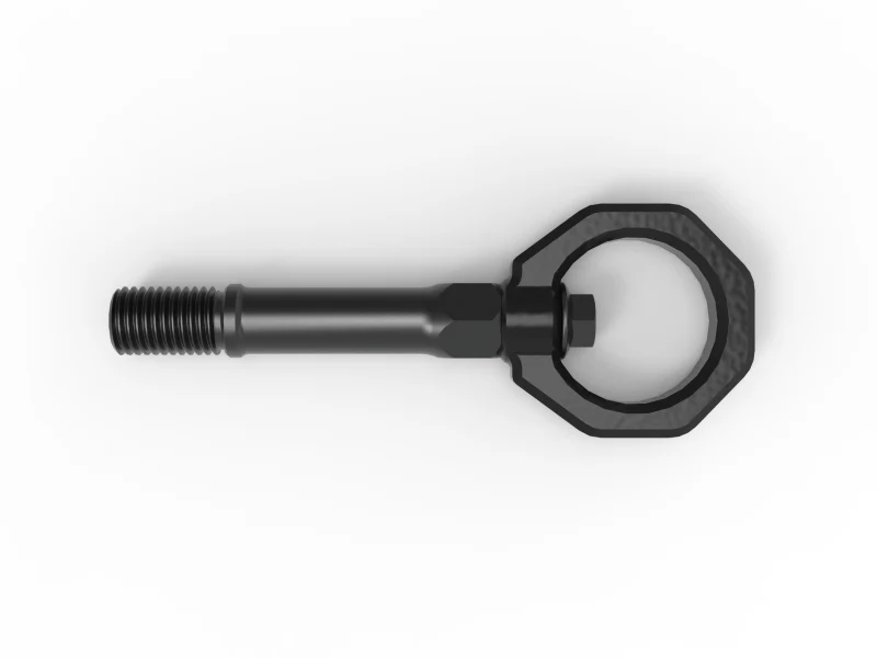aFe CONTROL Front Tow Hook Nissan Z 23-25 V6-3.0L0 Black - Image 3