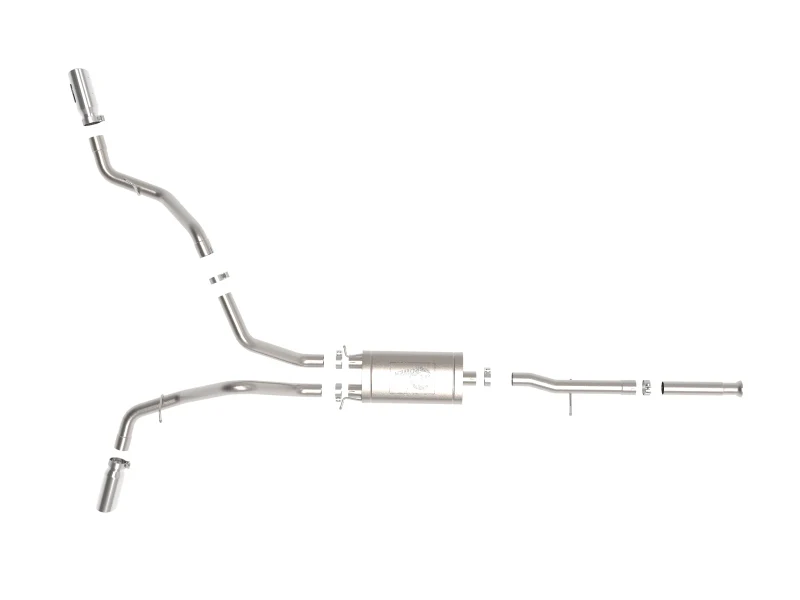 aFe Apollo GT Cat-Back Exhaust GM Trucks 09-18 V6-4.3L/V8-4.8/5.3L-Dual Rear-Side Exit Polish Tips - Image 6