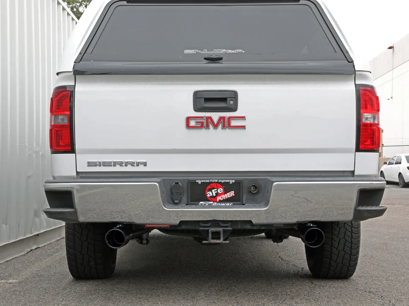 aFe Apollo GT Series Cat-Back Exhaust GM Trucks 09-18 V6-4.3L/V8-4.8/5.3L-Dual Rear Exit Black Tips - Image 2