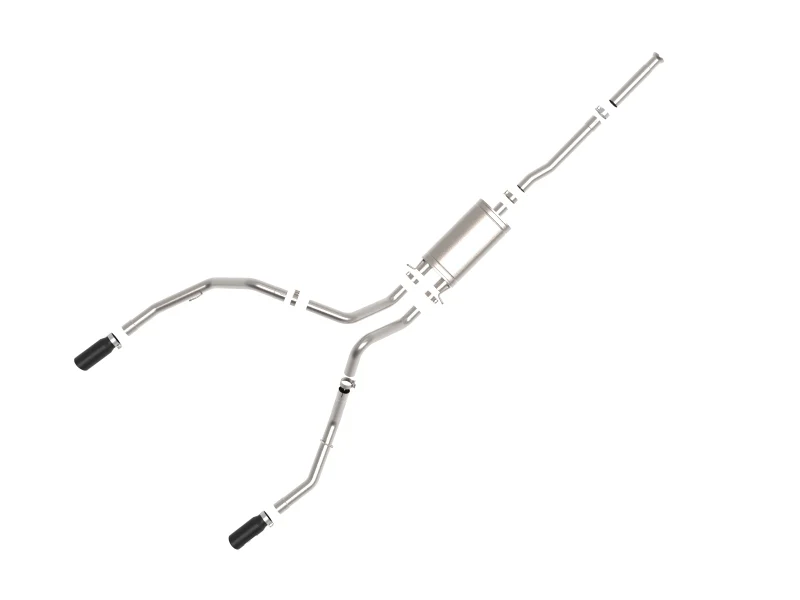 aFe Apollo GT Series Cat-Back Exhaust GM Trucks 09-18 V6-4.3L/V8-4.8/5.3L-Dual Rear Exit Black Tips - Image 7