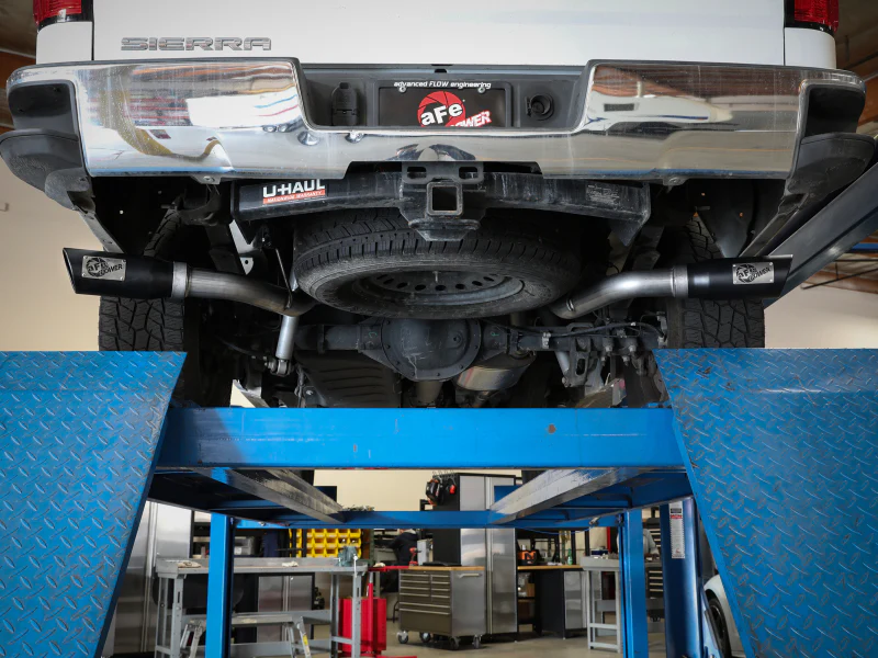 aFe Apollo GT Cat-Back Exhaust GM Trucks 09-18 V6-4.3L/V8-4.8/5.3L-Dual Rear-Side Exit Black Tips - Image 2