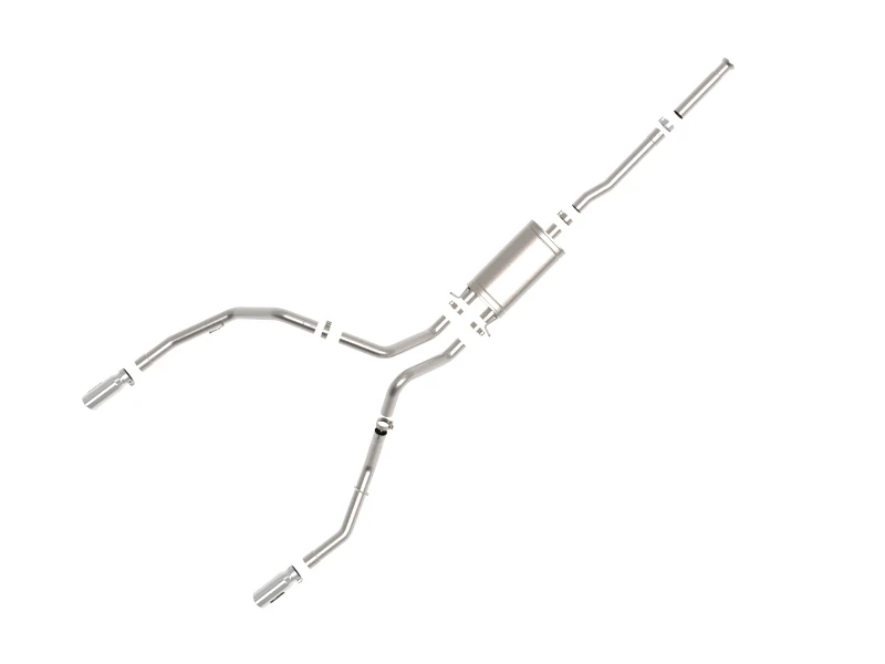 aFe Apollo GT Series Cat-Back Exhaust GM Trucks 09-18 V6-4.3L/V8-4.8/5.3L-Dual Rear Exit Polish Tips - Image 7