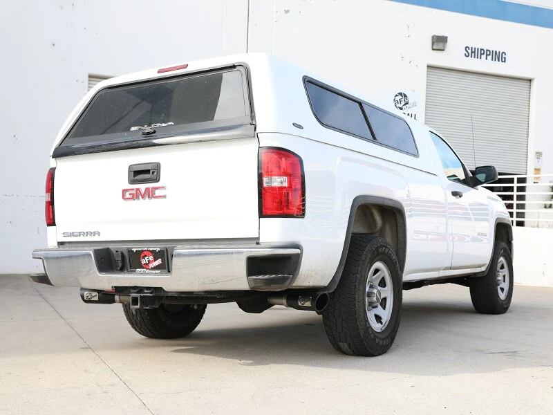aFe Apollo GT Cat-Back Exhaust GM Trucks 09-18 V6-4.3L/V8-4.8/5.3L-Dual Rear-Side Exit Black Tips - Image 3