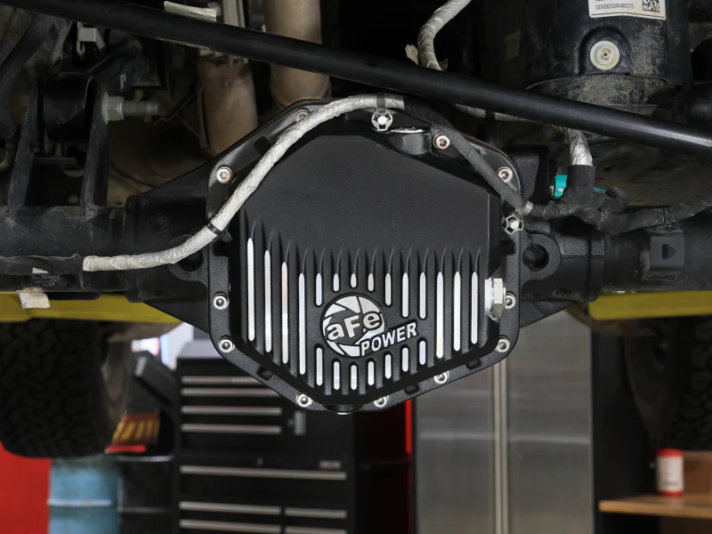 aFe Ford Bronco Raptor 22-25 V6-3.0L POWER Pro Series Rear Differential Cover Black w/ Machined Fins - Image 3