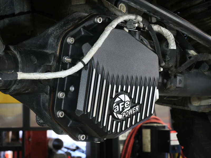 aFe Ford Bronco Raptor 22-25 V6-3.0L POWER Pro Series Rear Differential Cover Black w/ Machined Fins - Image 4