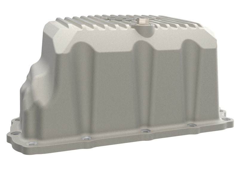 aFe GM Diesel Trucks 20-25 V8-6.6L L5P POWER Street Series Engine Oil Pan Raw w/ Machined Fins - Image 4