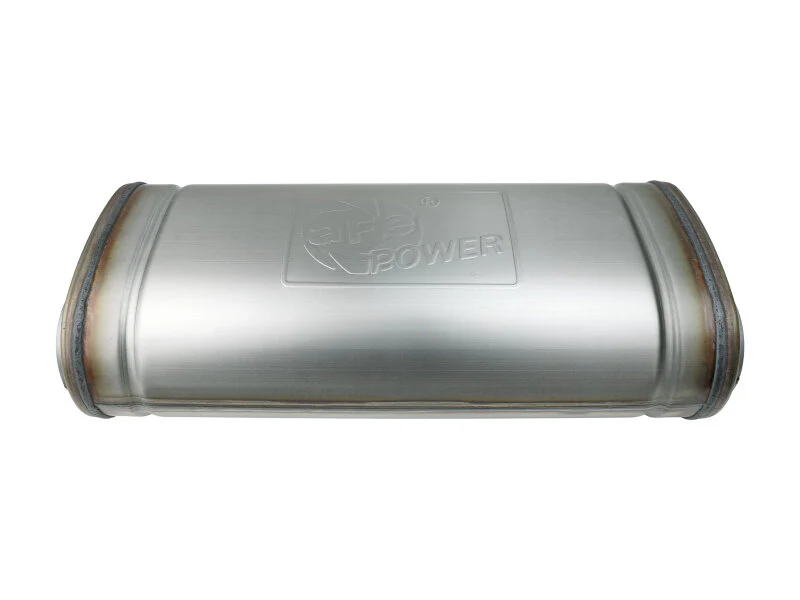 aFe MACH Force-Xp Muffler 2-1/2 IN Dual Inlet/Dual Outlet 5 IN H x 8 IN W x 18 IN L - Oval Body - Image 5