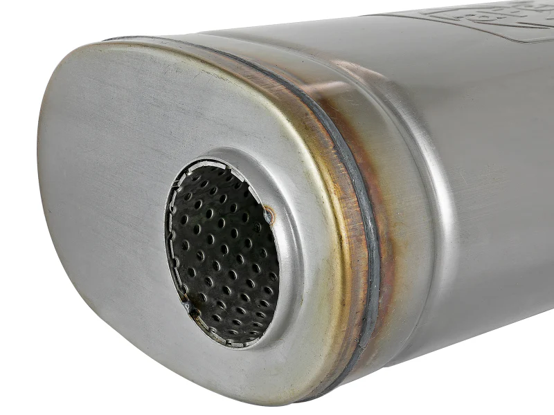 aFe MACH Force-Xp Muffler 2-1/2 IN ID Offset/Dual x 18 IN L x 8 IN W x 5 IN H - Oval Body - Image 4