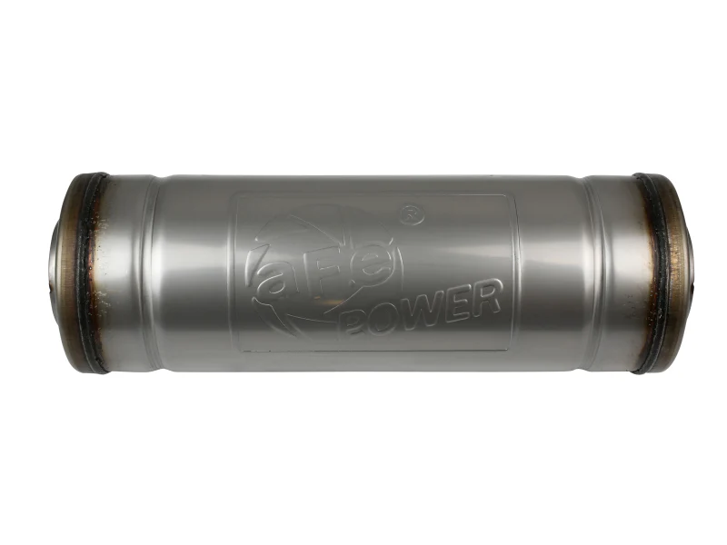 aFe MACH Force-Xp Muffler 3 IN ID Center/Center x 5 IN Dia. x 14 IN L - Round Body - Image 4