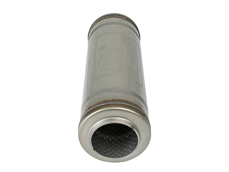 aFe MACH Force-Xp Muffler 3 IN ID Center/Center x 5 IN Dia. x 14 IN L - Round Body - Image 5
