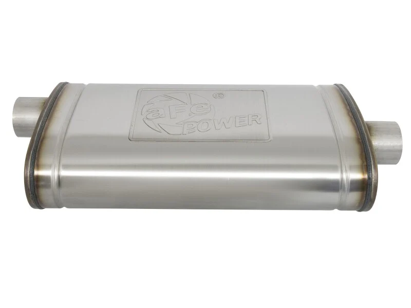 aFe MACH Force-Xp Muffler 3 IN ID Center/Offset x 11 IN W x 5 IN H x 22 IN L - Oval Body - Image 4