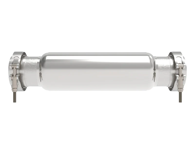 aFe MACH Force-Xp Resonator 3 IN Inlet/Outlet x 4 IN Dia. x 12 IN Body x 16 IN Overall Length - Image 3
