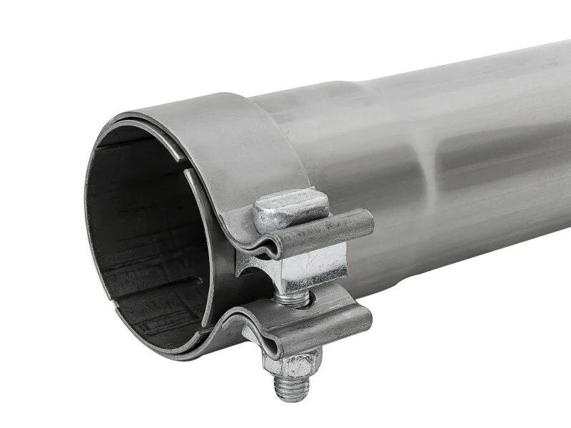 aFe MACH Force-Xp Resonator Delete Pipe 3 IN Inlet/Outlet x 3 IN Dia. x 19 IN Overall L w/ Clamps - Image 2
