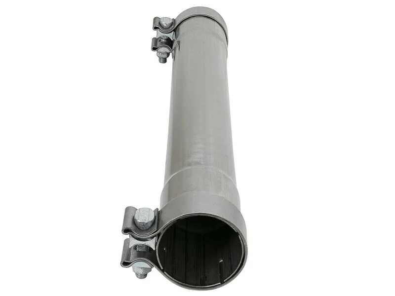 aFe MACH Force-Xp Resonator Delete Pipe 3 IN Inlet/Outlet x 3 IN Dia. x 19 IN Overall L w/ Clamps - Image 3