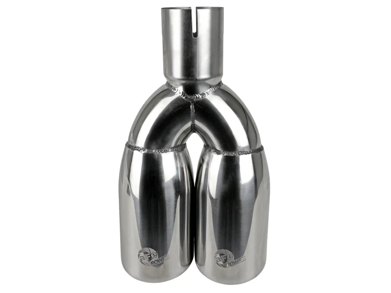 aFe MACH Force-Xp Universal Exhaust Tip 2-1/2 IN Inlet x 3-1/2 IN Outlet X 12 IN L - Image 3