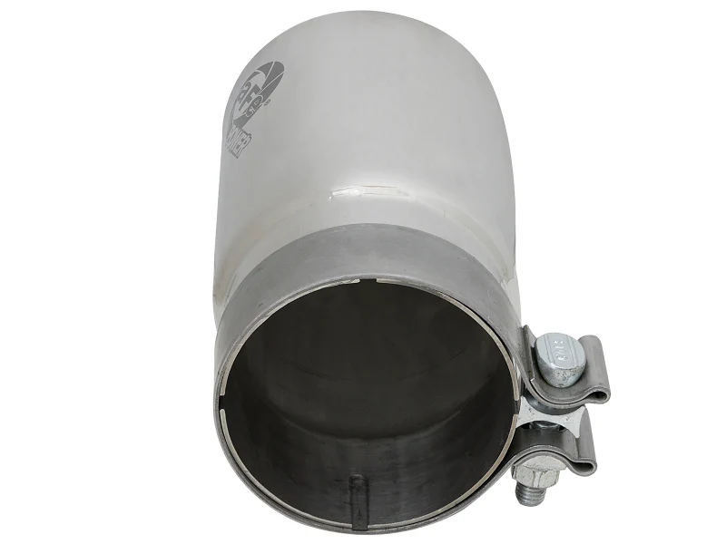 aFe MACH Force-Xp Universal Exhaust Tip 3-1/2 IN Inlet x 4 IN Outlet x 7 IN Polished Right Side Exit - Image 2