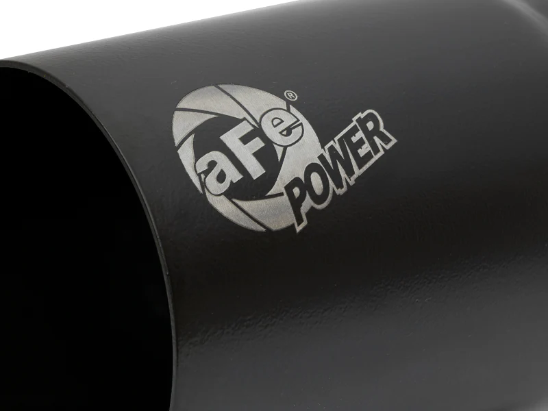 aFe MACH Force-Xp Universal Exhaust Tip 3-1/2 IN Inlet x 4 IN Outlet x 7 IN L Black Right Side Exit - Image 2