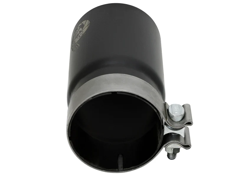 aFe MACH Force-Xp Universal Exhaust Tip 3-1/2 IN Inlet x 4 IN Outlet x 7 IN L Black Right Side Exit - Image 5