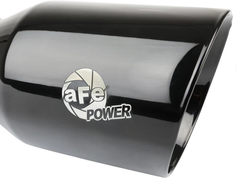 aFe MACH Force-Xp Universal Exhaust Tip 3 IN Inlet x 4-1/2 IN Outlet x 9 IN L- Black Tip - Image 4